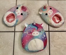 SQuishMallowS Slippers Child Size 4 5 STuffeD AnimaL