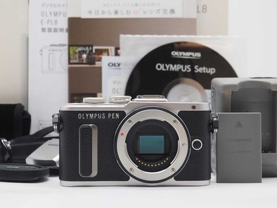 Olympus Pen E-PL8 16.1MP Digitalkamera schwarz 1664 Auslösungen mit Box [Exc+...