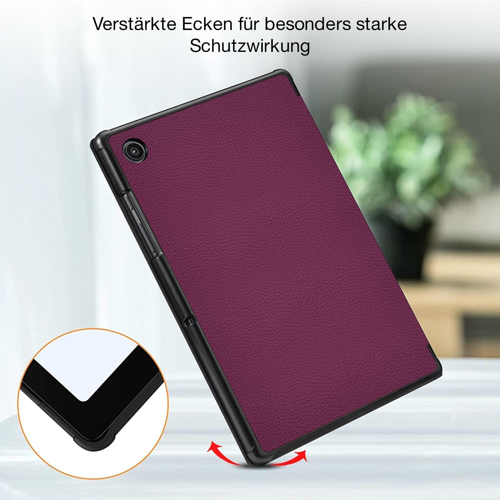 Custodia protettiva tablet per Huawei MatePad T10s 10.1 2020 pieghevole cover case viola foto 3