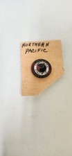NORTHERN PACIFIC RAILROAD CAREFUL CLUB Bureau of Efficiency enamel stud pin