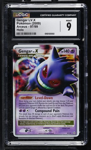 Gengar LV.X graded CGC 9 for sale on eBay