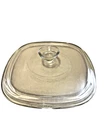 Vintage Pyrex Corning Ware A-9-C Square Clear Glass Casserole Replacement Lid