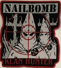 Nailbomb - Parche Tejido Klan Hunter 4" x 4" [Thrash / Metal Industrial]