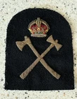 ROYAL NAVY WW2 PETTY OFFICER SHIPWRIGHT BULLION CLOTH TRADE BADGE PATCH NAVAL