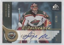 2005 SP Game Used Edition SIGnificance Gold 2/25 Dwayne Roloson #S-DR Auto 0uj7