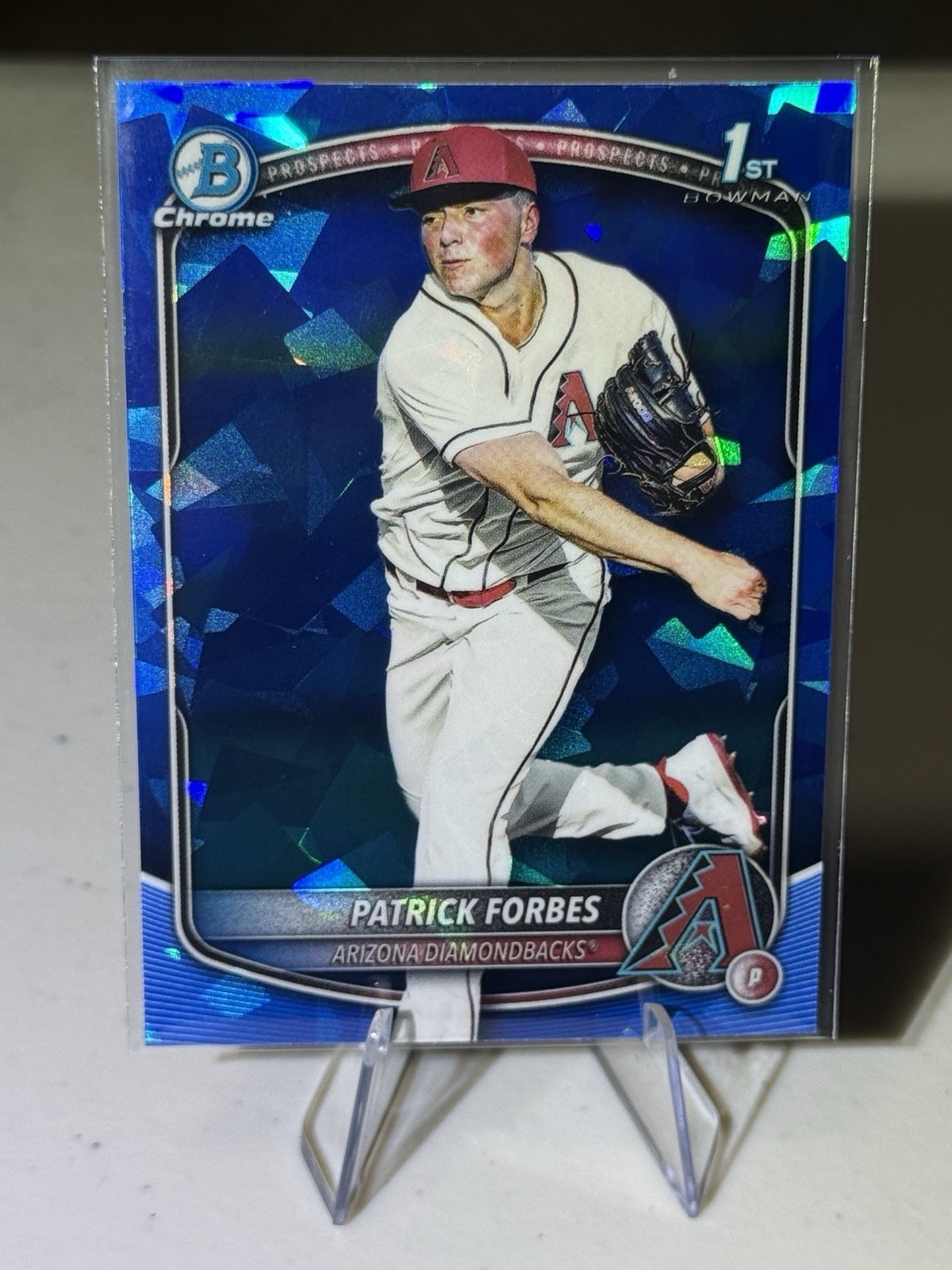 2025 Bowman Draft Sapphire Chrome #BDC-89 Patrick Forbes | Arizona Diamondbacks