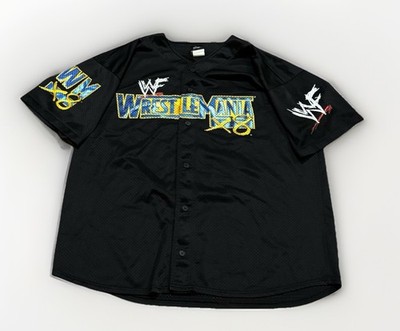 Vintage 2002 WWF Wrestlemania 18 X8 Baseball Jersey XXL Hulk Hogan
