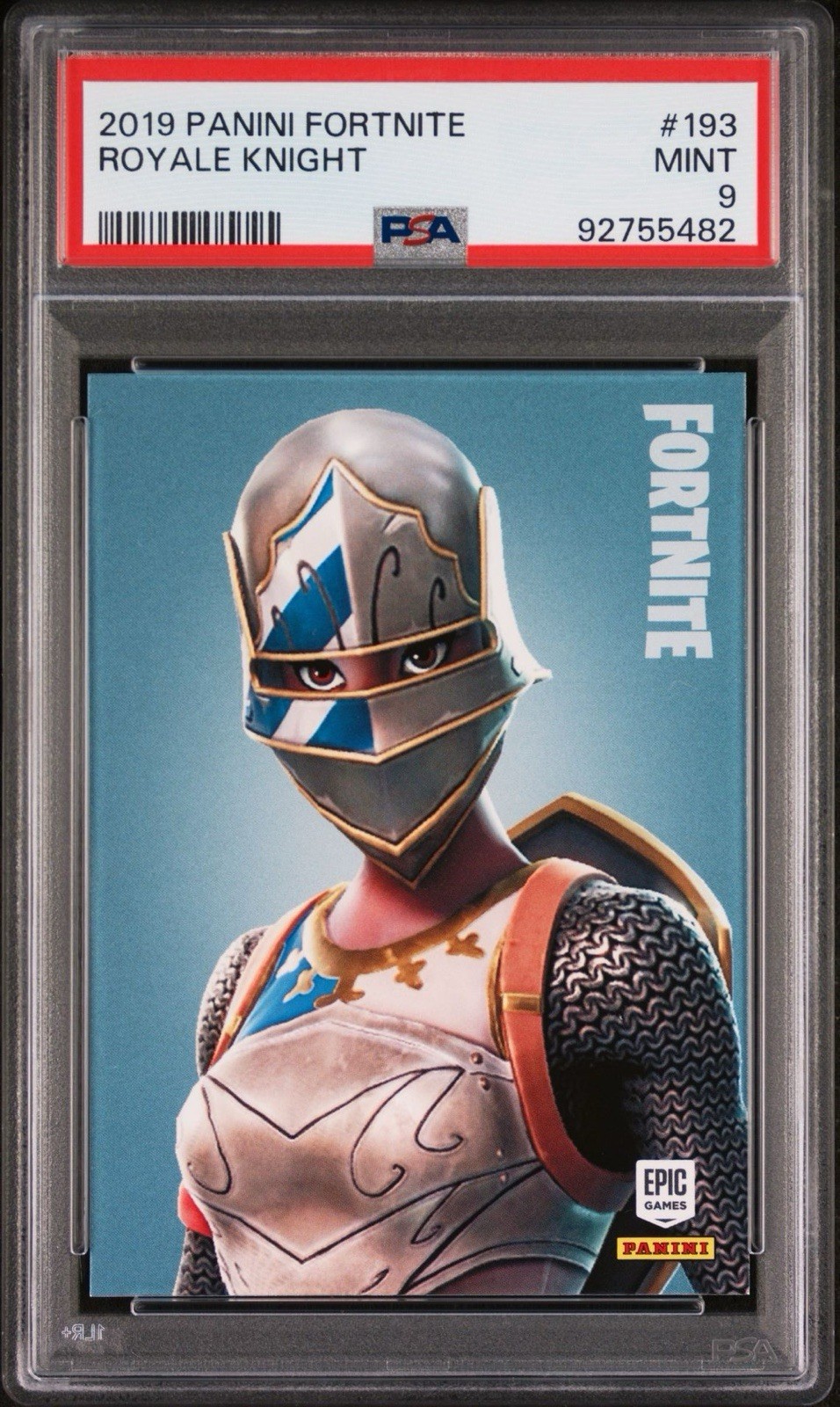 2019 Panini Fortnite Series 1 #193 ROYALE KNIGHT PSA 9 Mint USA