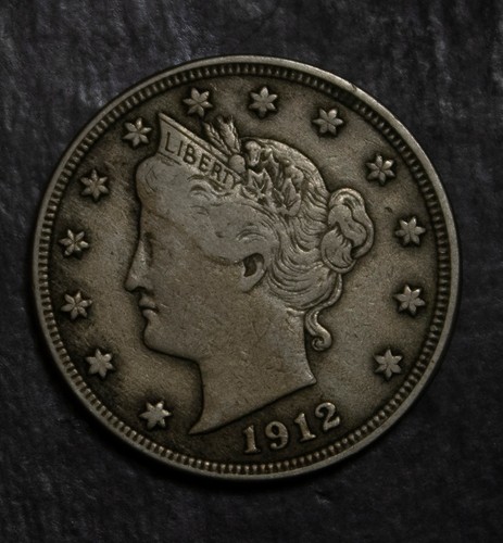 1912 D Liberty Nickel Choice VF Lot 3841 - Bild 1 von 2