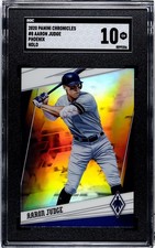 2020 Panini Chronicles Phoenix #8 Aaron Judge HOLO SILVER PRIZM SGC 10 GEM MINT