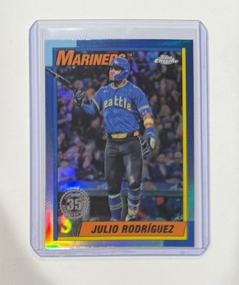 2025 Topps Chrome Julio Rodriguez 1990 35th Anniversary #90CB-6