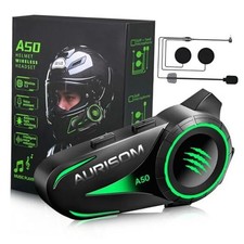 Motorcycle Helmet Bluetooth Headset Noice Cancellation, Wireless Helmet Black