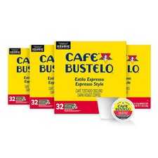 Cafe Bustelo Dark Roast Espresso Coffee 128 K-Cup Pods for Keurig