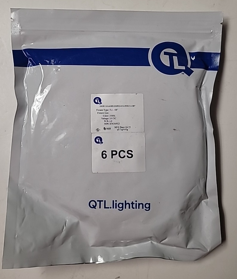 QTI Lighting SWHE+24/6.0-DRY-35-BW24-CLS-WH-CL2-108", TLI-108" Light Strip 6 pcs