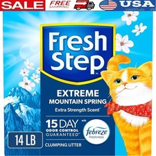 Premium Absorbent Cat Litter Odor Control Low Dust Formula 14 lbs Ideal Homes US