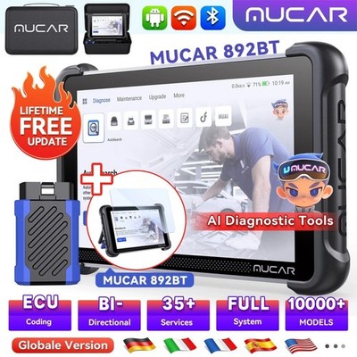  MUCAR 892BT KFZ Auto Diagnosegerät ECU-Codierung OBD2 Full Systeme 35+Reset
