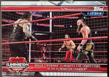 2019 Topps WWE| Road to Wrestlemania Braun Strowman Elimation Chamber #97