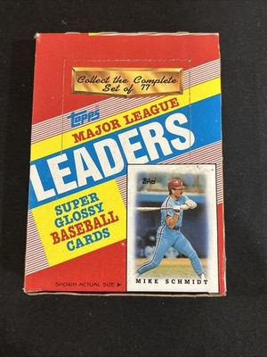 1988 Topps Major League Leaders Minis Super Glossy Baseball Wax