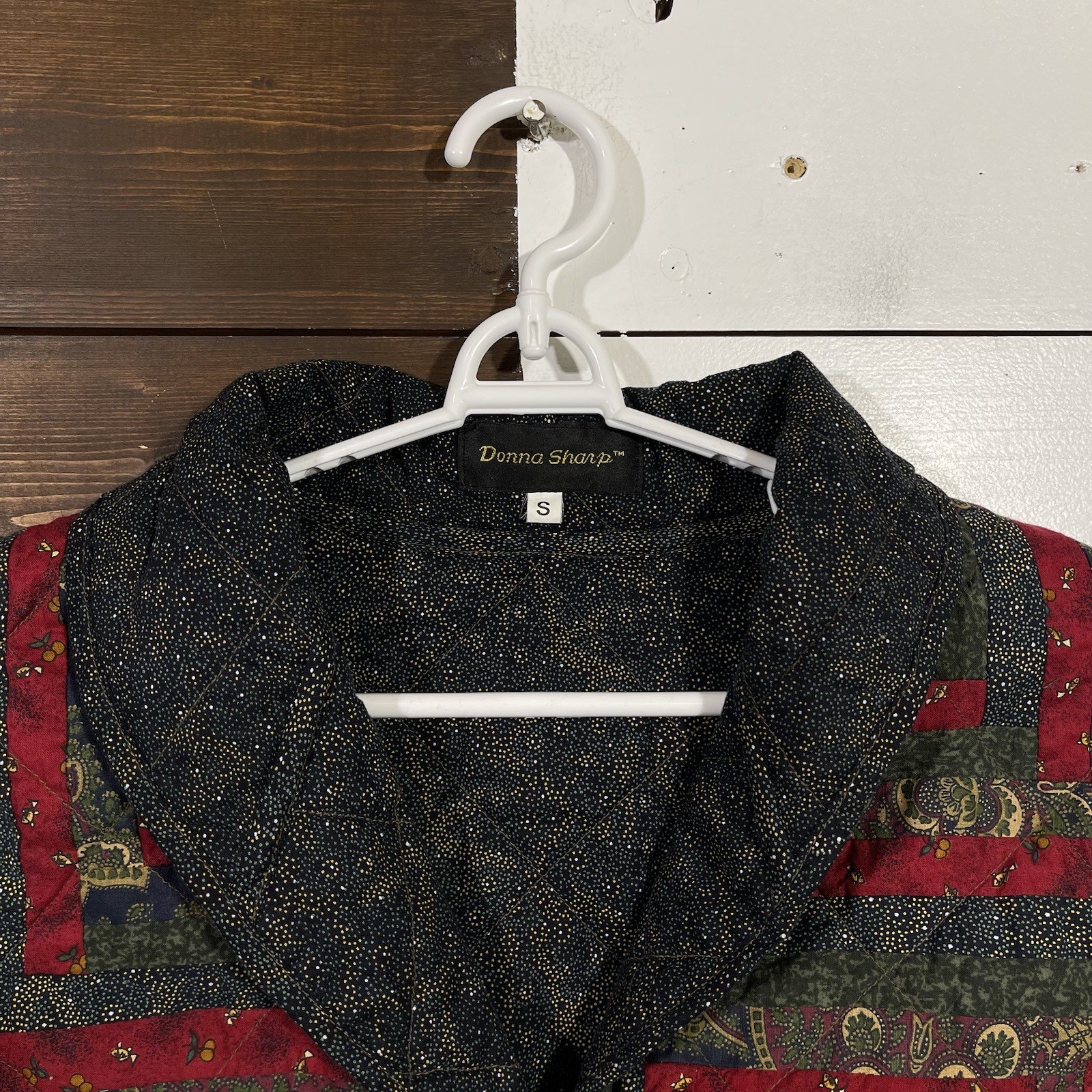 Vintage Donna Sharp Quilted Patchwork Jacket Wome… - image 4