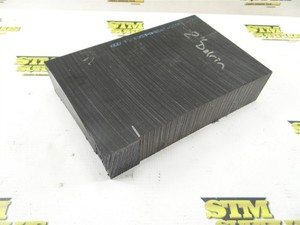 BLACK DELRIN MACHINABLE PLASTIC STOCK 2" x 5-3/4" x 9" 