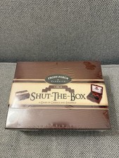 Front Porch Classics Circa Shut-the-Box Wooden 9 Number Dice Game with Case NEW
