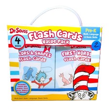 Dr. Seuss Educational Flash Cards Four Packs Alphabet Numbers Colors Shapes