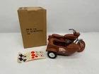 Vtg 1960s GI Joe Action Figure  Irwin Motorcycle W/ Sidecar & Mail Order Box