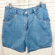 Vintage Bill Blass Shorts Size 14 Blue Denim Medium Wash High Rise Mom 90s