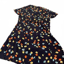 guc vintage retro GAP Navy Floral Dress small