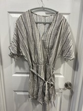 Cupshe Romper Black/Ivory Design Size Medium New with Tags Free Shipping