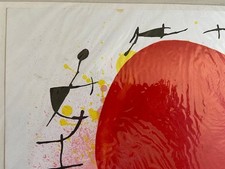 Joan Miro Orig.-Farblithographie "Die rote Sonne" (Probedruck)