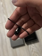 Men’s New Emporio Armani Black Tone Stainless Steel Chain Bracelet