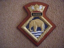 Royal Navy HMS Ganges ships crest