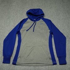 Nike Therma-Fit Women's Hoodie XS Gray Blue Moisture-Wicking Sweatshirt