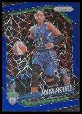 2025 Panini Prizm WNBA #135 Maya Moore Blue Velocity Prizms Minnesota Lynx