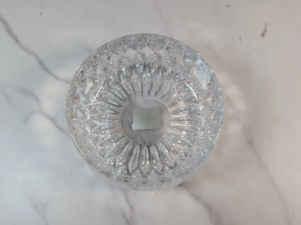 Gorham Althea 6" Round Heavy Crystal Bowl Germany NEW - Image 3 of 4