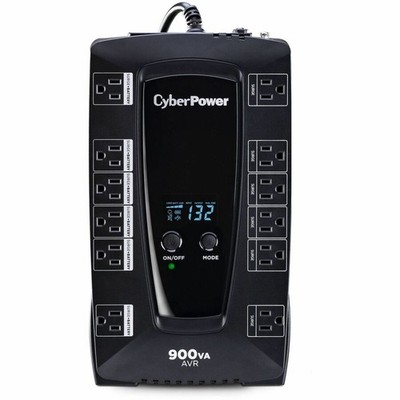 CyberPower Intelligent LCD 900VA / 480W Simulated Sine Wave Line-Interactive UPS