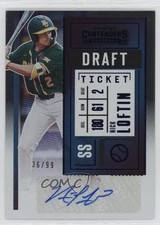 2020 Panini Contenders Pick 2 Draft Ticket Blue 36/99 Nick Loftin Auto 0sm4