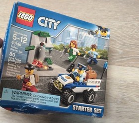 LEGO (60136) City: Police Starter Set -New Damaged Box 