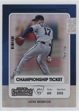 2021 Panini Contenders Championship Ticket 1/1 Jose Berrios #16 2u3