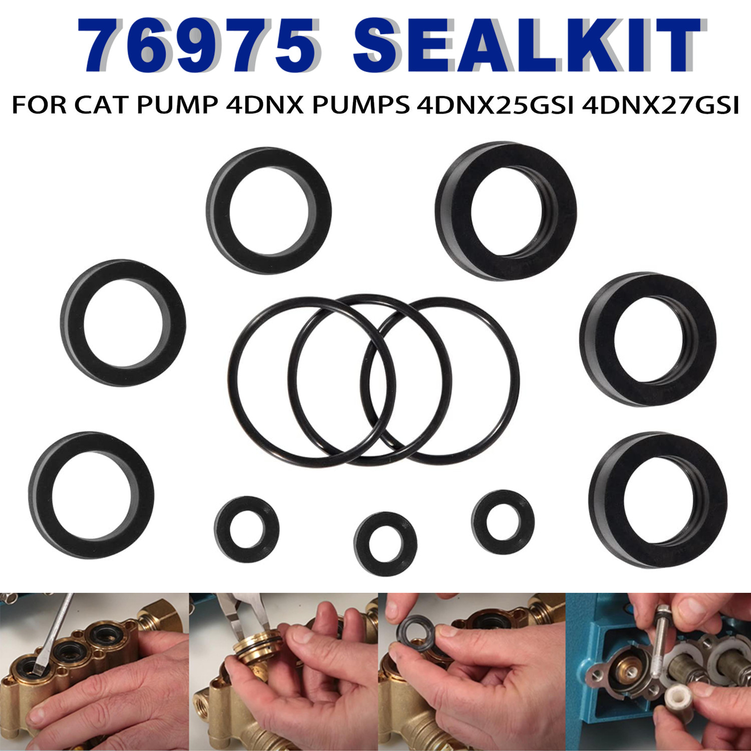 76975 Cat Pump Seal Kit for for 4DNX Pumps Model Replace 4DNX25GSI 4DNX27GSI