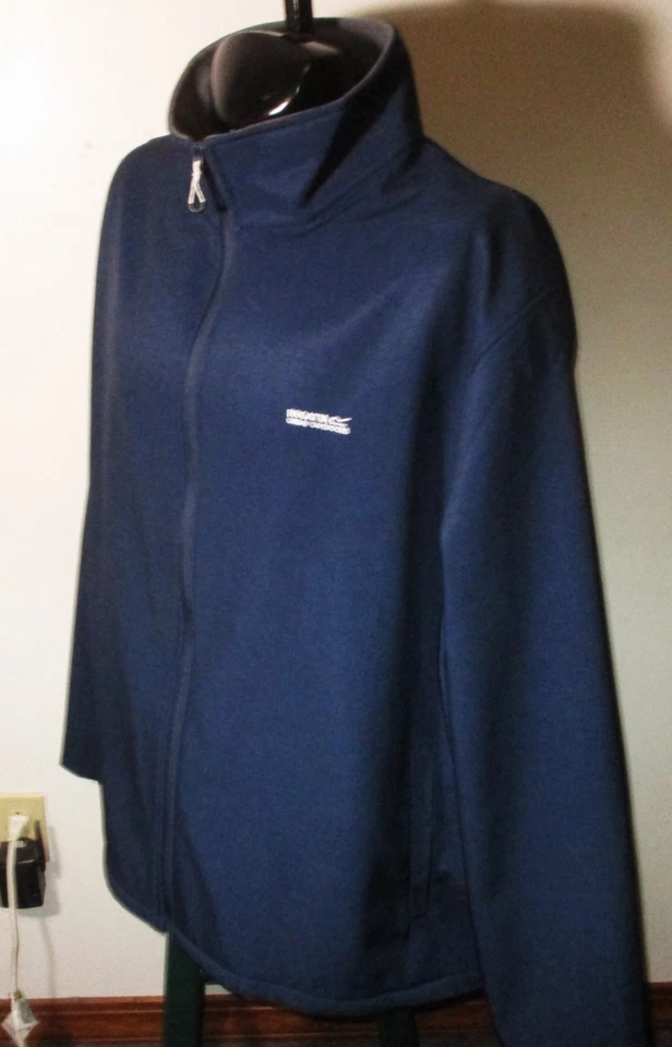 REGATTA Blue Full Zip Warm Fleece Lined Jacket Men's Size 5XL NWOT - Image 4 of 4