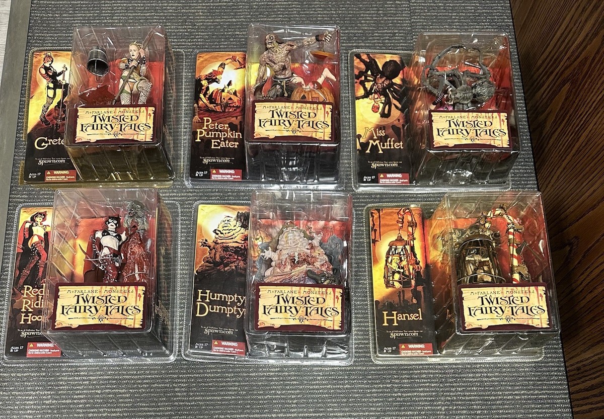 MCFARLANE MONSTERS TWISTED FAIRY TALES SERIES 4 SET OF 6
