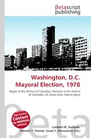 Lambert M. Surhone (U. A.) | Washington, D.C. Mayoral Election, 1978 | Buch