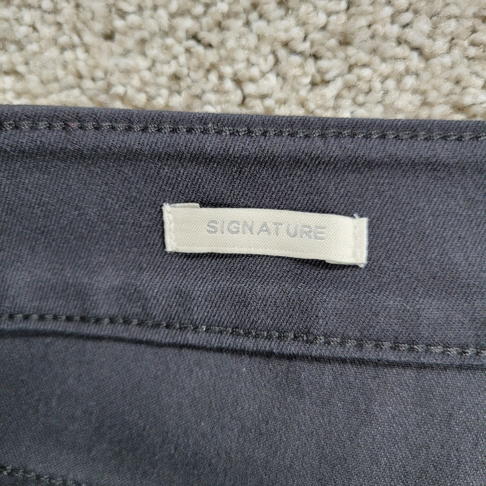 TALBOTS Pants 12 Black Solid Plain Straight Leg S… - image 10