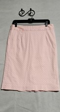 Vintage Light Pink With White Dots Lilly Pulitzer Mid Skirt Size 10