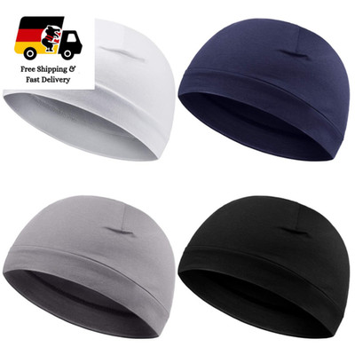 Syhood 4 Stücke Schädelkappen Weich Baumwolle Mütze Schlafmützen