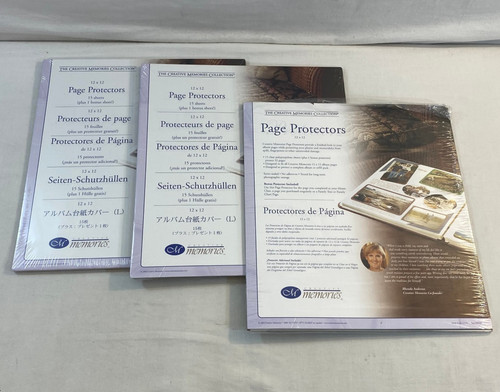 UNUSED Creative Memories Collection 12x12 Page Protectors (44 Sheets Total)