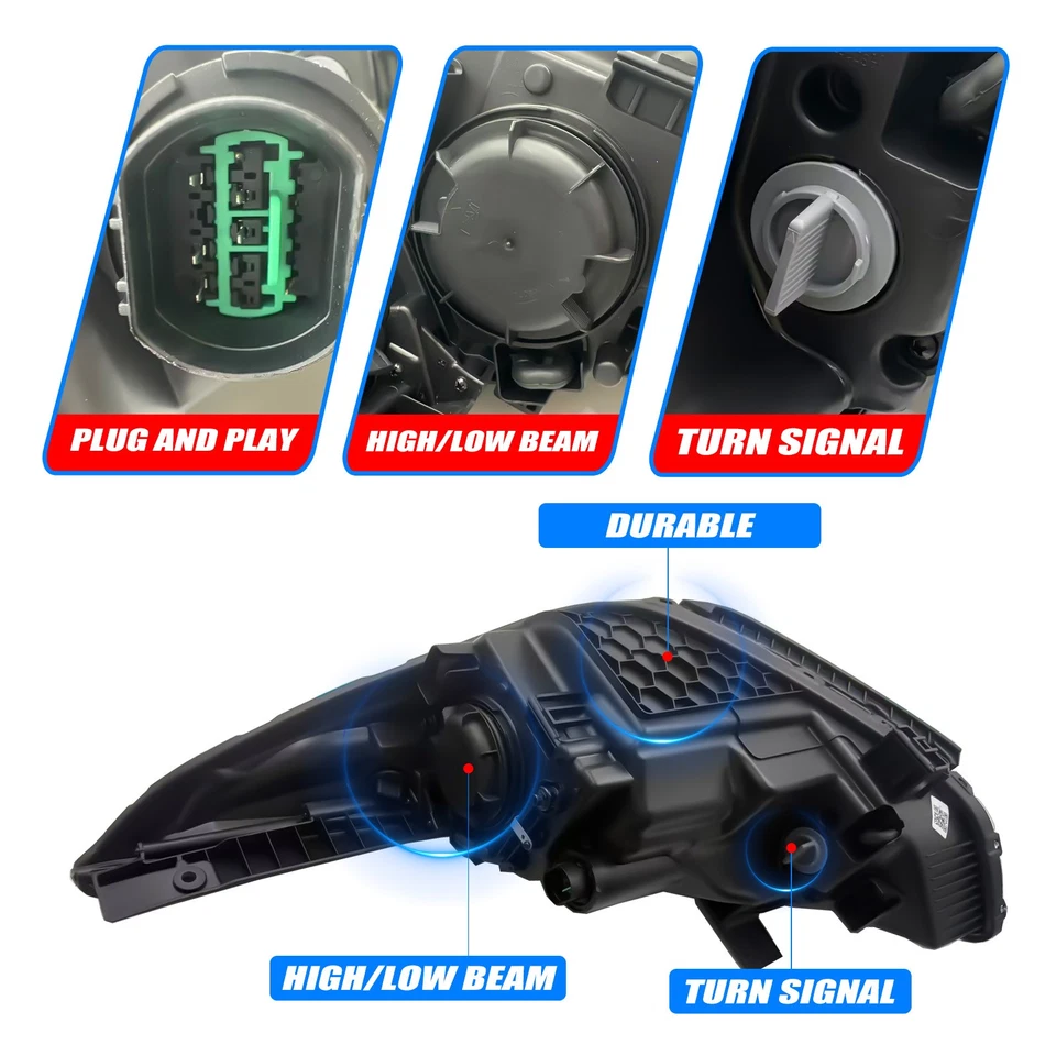 For 2018-2021 Hyundai Accent Headlamp Headlight Assembly Halogen Left Side - Image 4 of 4