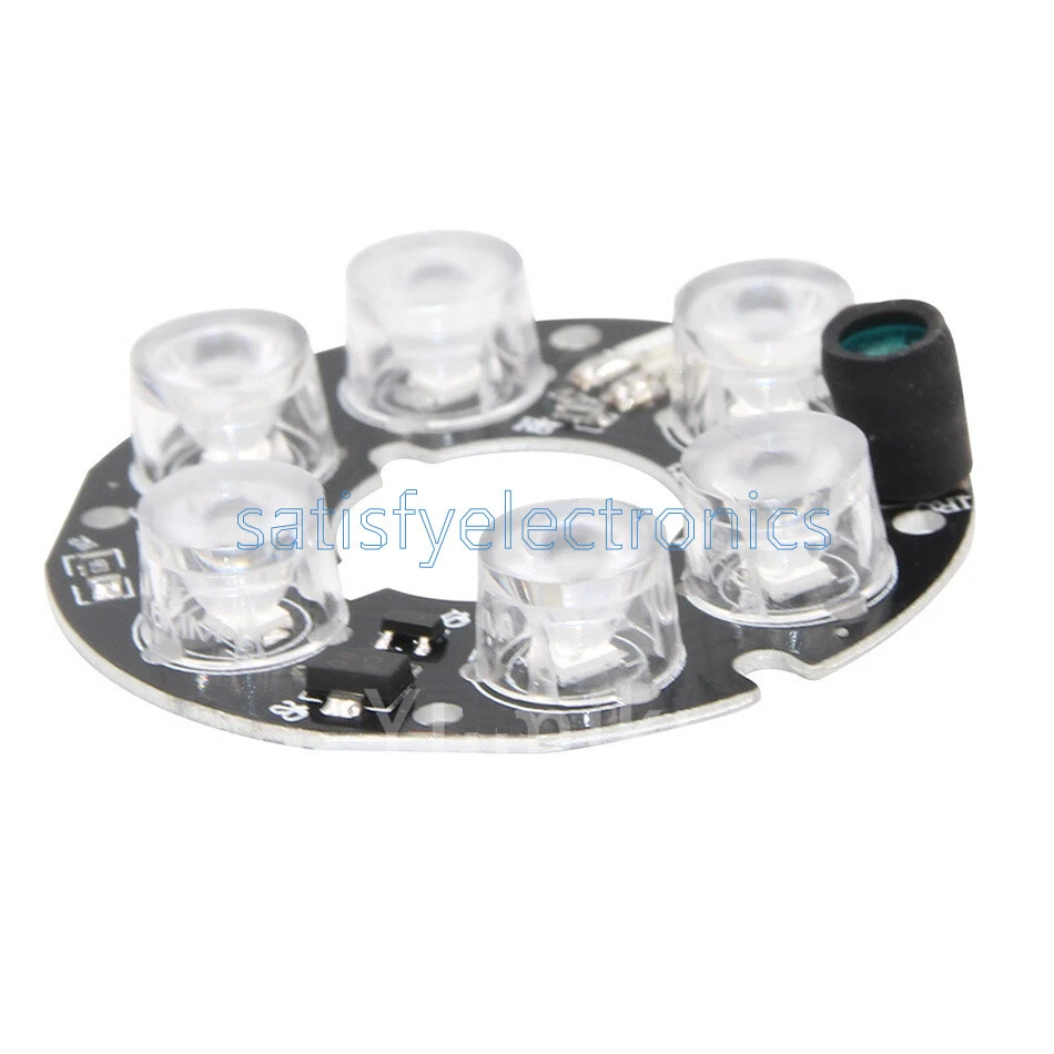 45mm 6pcs array White LED IR Leds Infrared Board for CCTV cameras night vision - Image 4 of 4